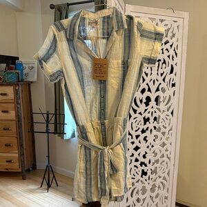 Toad&Co Blue and Green Striped Garment
